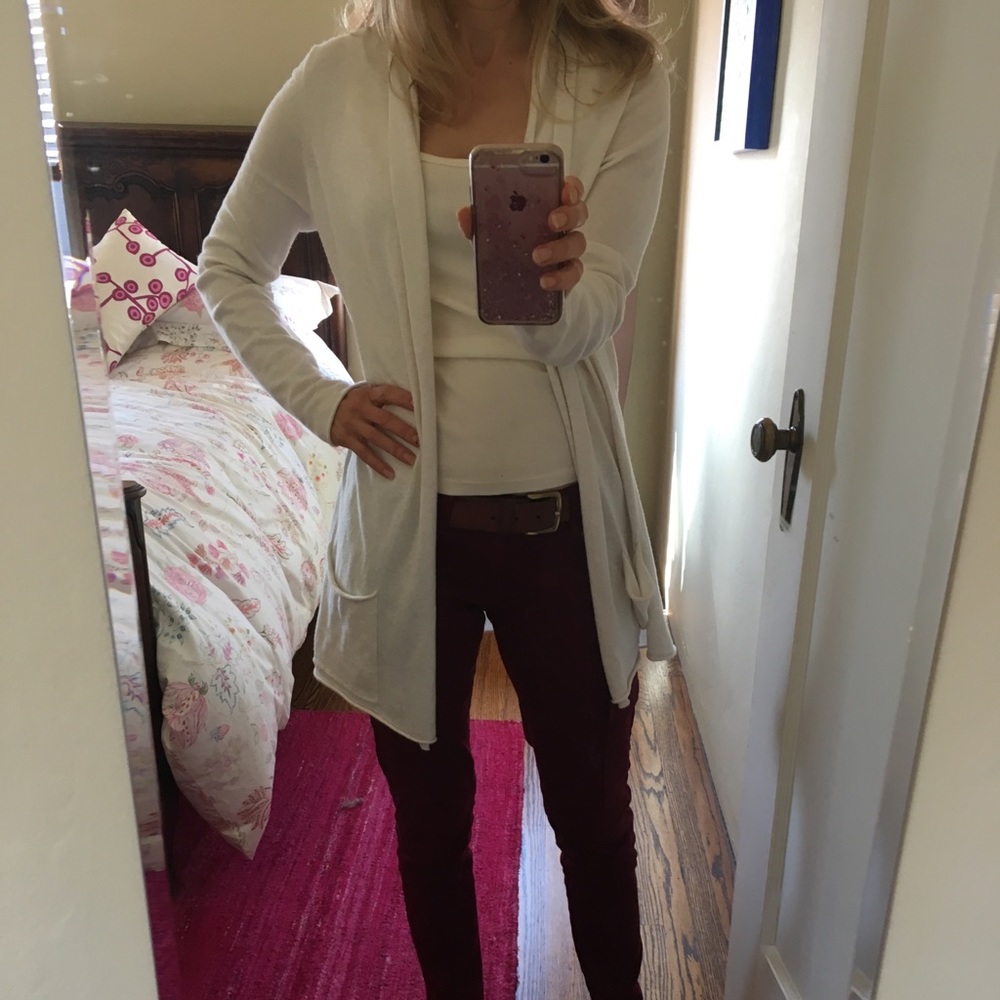 Margaret O’Leary beautiful drapery sweater